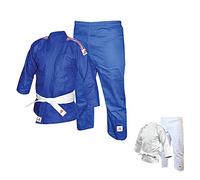 adidas Kimono de Judo Gi Bleu 171 pour Enfant 250 g Rayures 110 120 130 140 150 160 cm