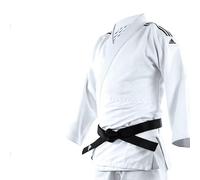 adidas Kimono de Judo Millenium Bandes (Couleur : Rouge - Taille : 190 - Broderie :)