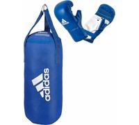 Adidas Kit Sac De Frappe Boxe Bleu Corner Avec Gants 80x30cm 18Kg Nylon Unisize