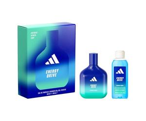 adidas le coffret Vibes comprenant l'Eau de Parfum Energy Drive et le Gel Douche
