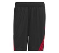adidas Homme Legends 3-Stripes Basketball Shorts, Black/Team Power Red 2, M 7 inch
