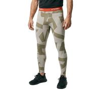 Adidas Leggings Multi Synthetic Base Layer Vert/Gris Taille S Homme
