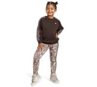 Ensemble sweat-shirt ras-du-cou oversize et legging adidas x Liberty London Aurora Coffee / Multi / Multicolor / Wonder Taupe 7-8A