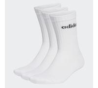 Adidas Chaussettes mixtes Linear Crew rembourrées 3 paires Blanc/Noir 45-48