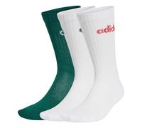 adidas Linear Crew Lot de 3 paires de chaussettes rembourrées pour adulte Unisexe 39-42