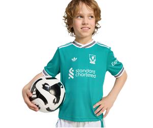 Adidas Liverpool Fc 25/26 Third Mini Kit Bébé - Jerseys/Réplicas, Vert - Taille 99 - 104 CM - Poly Mesh Green 99 - 104 CM
