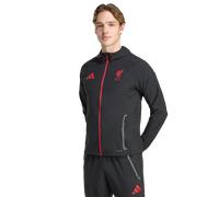 Adidas Liverpool Homme - Vestes Zippees, Noir - Taille XS - Poly Woven Black XS