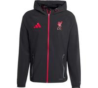 Adidas Liverpool Travel Tracksuit Jacket 2025 2026 Adults Noir/Rouge S Male