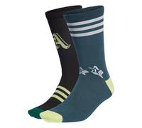 Adidas, Logo Brand Love, Chaussettes (3 Paires), Nuit Collégial Vert/Noir/Arctique, M, Unisexe-Adulte