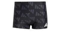 adidas Logo Graphic Swim Boxers Slips de Bain, Black/Carbon, 40 Homme