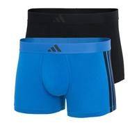 adidas Herren Unterwäsche Boxershorts 2er Pack-Low Rise Trunk (2pk) -Active Flex Cotton 3 Stripes Caleçon Boxeur, 901 Assorti, M Hommes