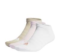 adidas Lot de 3 paires de chaussettes basses rembourrées unisexes, taille XL, Rose clair/blanc/beige merveille, XL