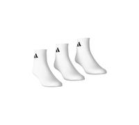 Adidas Lot de 3 paires de chaussettes de sport unisexes Thin & Light, Blanc., 37-39