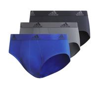 adidas Men's Performance Stretch Cotton Brief Underwear (3-Pack) Designed for Active Comfort and All Day Wear, Team Royal Blue/Onix Grey/Legend Ink Blue, XX-Large