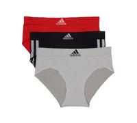 adidas Lot de 3 slips sans couture pour femme, Noir/Mhg/Vivdred, XL