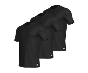 adidas Lot de 3 t-Shirts à col Rond pour Homme - Active Core - en Coton - Couche de Base, Noir 4am011, L