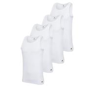 adidas Lot de 4 débardeurs Active Flex en coton - Maillot de corps respirant et à séchage rapide - Parfait pour le sport et la vie quotidienne, 4 x blanc (100), XL