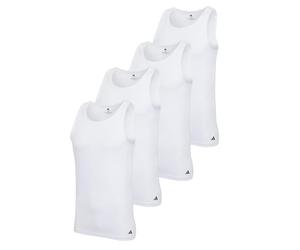 adidas Lot de 4 débardeurs Active Flex en coton - Maillot de corps respirant et à séchage rapide - Parfait pour le sport et la vie quotidienne, 4 x blanc (100), XL
