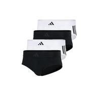 Adidas Adidas Herren Unterwäsche Slip 2er Pack - Low Rise Brief (2pk) - Active Flex Cotton 3 Stripes sous-vêtement Homme