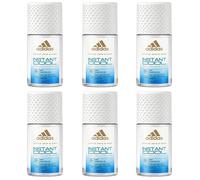 adidas - Lot de 6 déodorants roll-on instantanés - Avec huile de menthe et formule douce pour la peau - Avec 24 déodorants de protection contre la transpiration excessive et les odeurs corporelles
