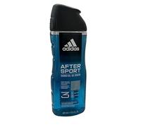 ADIDAS Lot de 6 gels douche 3 en 1 pour homme « AFTER SPORT » - Pour le corps, les cheveux et le visage - 6 x 400 ml