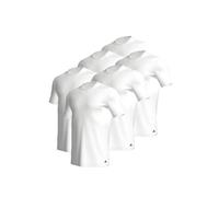 adidas Lot de 6 t-shirts à col rond en coton durable pour homme, Blanc 2, M
