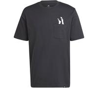 Adidas Lounge Slides Graphic Pocket T-Shirt Adults Noir L Male