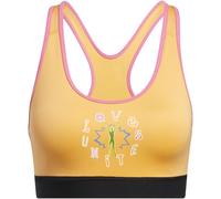Adidas Love Unites Believe This 2.0 Graphic Bra Womens Hazora 8 (XS) Female