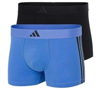 adidas Low Rise Trunk (2pk) -Active Flex Cotton 3 Stripes-Bequeme Unterwäsche Short/Pantalon, Assorted_4am008, S Hommes