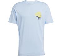 ADIDAS SPORTSWEAR T-Shirt fonctionnel 'LEMON' bleu clair / jaune citron / noir / blanc, Taille S