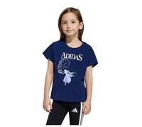 adidas Mädchen Disney Frozen Tee, Dark Blue/White, 5-6 Years