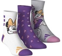 adidas Mädchen DISNEY MINNIE MOUSE SOCKS, white/active purple/light grey heather, 3-4 Years