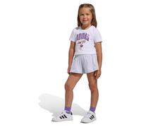 adidas Mädchen DISNEY MINNIE MOUSE T-SHIRT SET, white/Semi Ice Tangerine, 7-8 Years