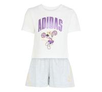adidas Mädchen DISNEY MINNIE MOUSE T-SHIRT SET, white/Semi Ice Tangerine, 9-10 Years