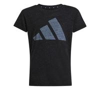 adidas Mädchen Essentials BIG Logo T-Shirt, Black/White, 11-12 Years