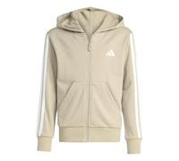 adidas Mädchen Essentials Full Zip Hoodie, Wonder Cargo/White, 13-14 Years
