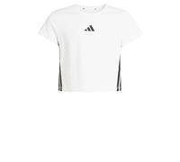 adidas Mädchen Essentials Logo T-Shirt, White/Black, 5-6 Years