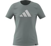 adidas Mädchen Everyday Glam Graphic T-Shirt Junior, Wonder Sage, 11-12 Years