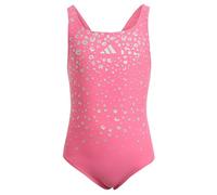 adidas Mädchen Glitter V-Back Swimsuit, Pink Fusion, 5-6 Years