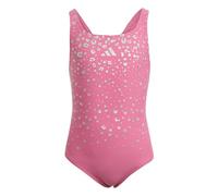 adidas Mädchen Glitter V-Back Swimsuit, Pink Fusion, 7-8 Years