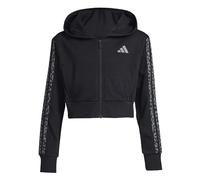 adidas Mädchen Seasonals Animal Full Zip Hoodie, Black/White, 13-14 Years