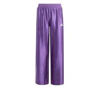 adidas Mädchen Seasonals Glam Wide Leg Pants, Active Purple/Silver met., 7-8 Years