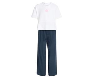 adidas Mädchen SEASONALS SWEAT RUFFLES SET, white/st tropic bloom, 2-3 Years