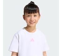 adidas Mädchen SEASONALS SWEAT RUFFLES SET, white/st tropic bloom, 4-5 Years