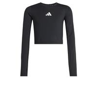 Adidas T-shirt manches longues Techfit Fille Noir/Blanc 11-12 ans