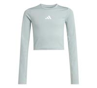 adidas Mädchen Techfit Longsleeve Tee, Wonder Sage/White, 11-12 Years