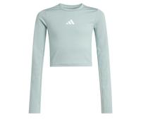 adidas Mädchen Techfit Longsleeve Tee, Wonder Sage/White, 13-14 Years