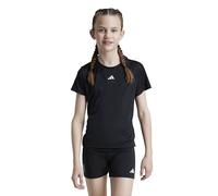 adidas Fille Train Essentials Regular Fit Logo Training T-Shirt Junior Girls, Black/White, 9-10 Years