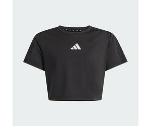 adidas Mädchen Train Essentials Seasonal Print T-Shirt, Black/Silver met., 11-12 Years
