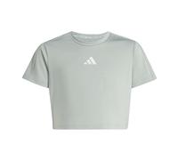 adidas Mädchen Train Essentials Seasonal Print T-Shirt, Wonder Sage/Silver met., 11-12 Years